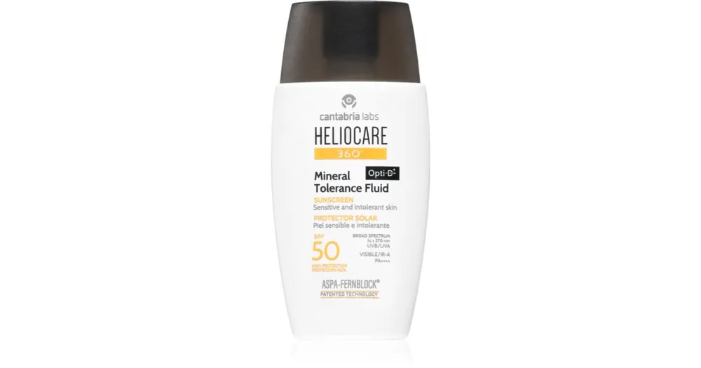 Heliocare360° Mineral Tolerance Fluid ásványi védő fluid arcra SPF 50 Expressz kézbesítés