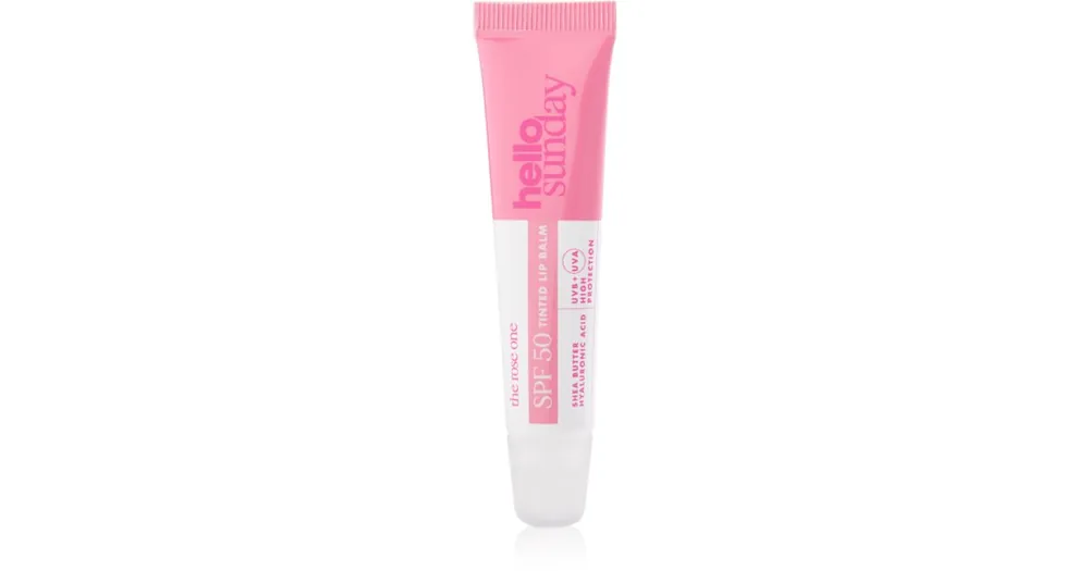 hello sundaythe rose one tinted lip balm tonizáló ajakbalzsam SPF 50 Legjobb ár