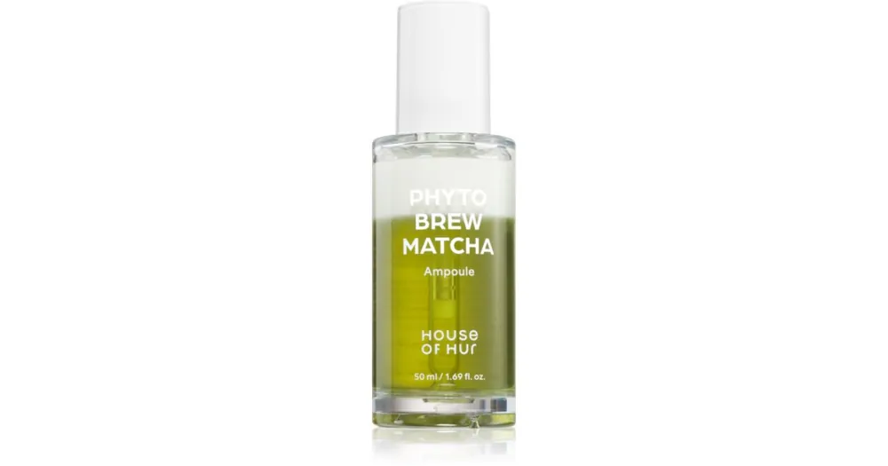Gyors szállítás House of HurPhyto Brew Matcha Ampoule hidratáló és nyugtató szérum az élénk bőrért