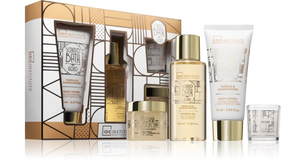 Kihagyhatatlan ajánlat IDC InstituteScented Bath Gold Perfect Bath ajándékszett hölgyeknek