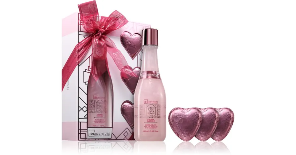 IDC InstituteScented Bath Rose Bubble Bath Set ajándékszett hölgyeknek Ajánlat