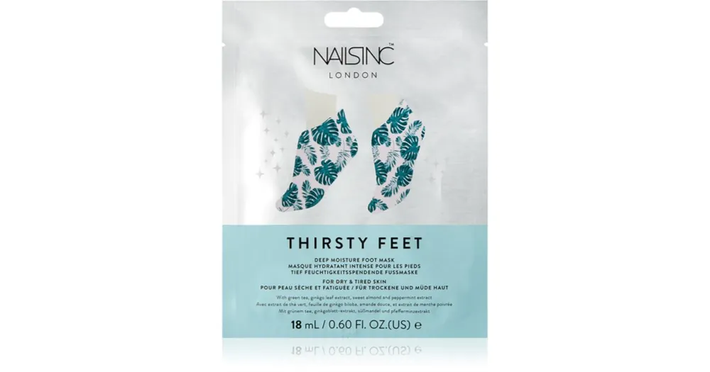 Nails Inc.Thirsty Feet hidratáló maszk lábakra Legkelendőbb