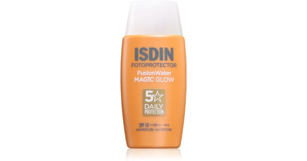 Azonnal elérhető ISDINFotoprotector FusionWater Magic Glow gyengéd védő folyadék SPF 50
