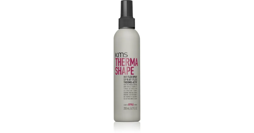 Legnépszerűbb KMSThermashape Hot Flex Spray haj spray a hajformázáshoz, melyhez magas hőfokot használunk