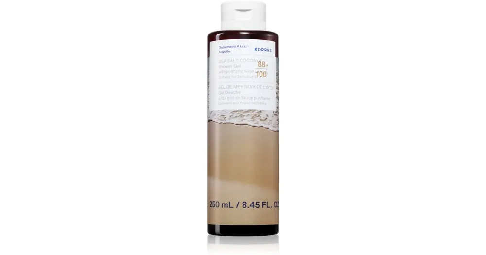 Végkiárusítás KorresSea Salt Coconut tusfürdő gél kókuszzal