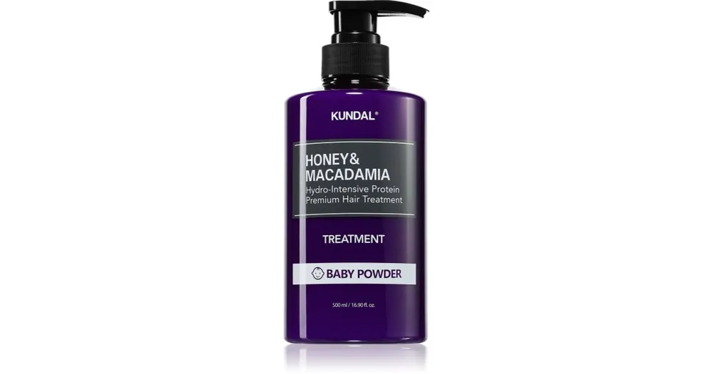 Különleges ajánlat KUNDALHoney & Macadamia Baby Powder intenzív hidratáló koncentrátum száraz és sérült hajra