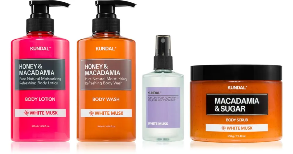 Exkluzív ajánlat KUNDALHoney & Macadamia White Musk szett testre