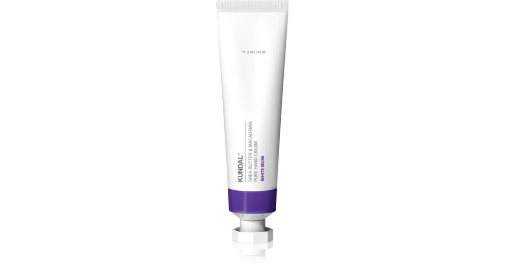 Vásárlói kedvenc KUNDALShea Butter & Macadamia White Musk hidratáló kézkrém tápláló hatással