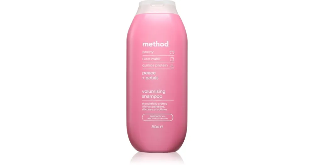 Népszerű MethodShampoo Pure Peace sampon a hajtérfogat növelésére