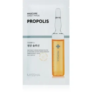 Korlátozott ajánlat MisshaMascure Propolis tápláló gézmaszk érzékeny és irritált bőrre