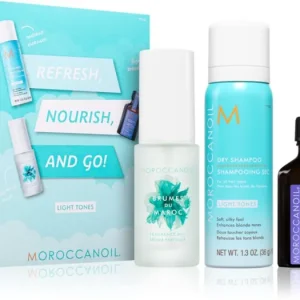 Exkluzív ajánlat MoroccanoilRefresh, Nourish, and Go! (Light Tones) szett szőke hajra hölgyeknek