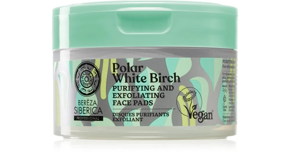 Natura SibericaPolar White Birch arctisztító peeling párnácskát zsíros és problémás bőrre Rendeld meg most