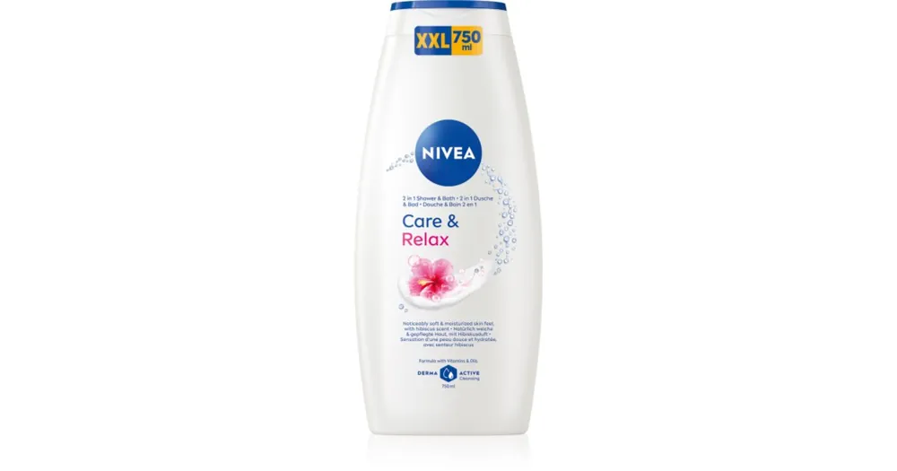 Végkiárusítás NIVEACare & Relax habfürdő és tusfürdő gél 2 in 1