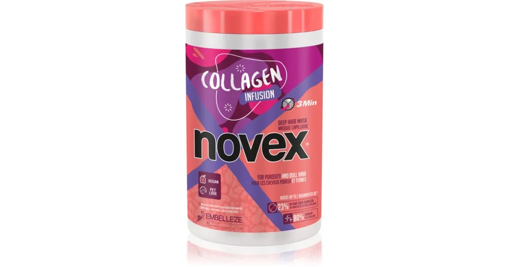 NovexCollagen Infusion erősítő maszk a gyenge, sérült hajra és a töredezett hajvégekre Legnépszerűbb