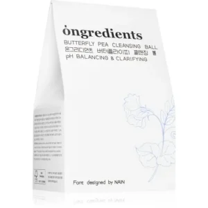 OngredientsButterfly Pea Cleansing Ball tisztító szappan arcra antioxidáns hatású Újdonság