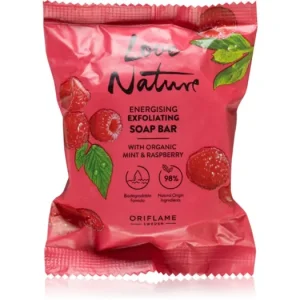 Akciós ár OriflameLove Nature Organic Mint & Raspberry tisztító kemény szappan