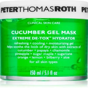 Peter Thomas RothCucumber De-Tox Gel Mask hidratáló gél maszk az arcra és a szem környékére Szuper akció