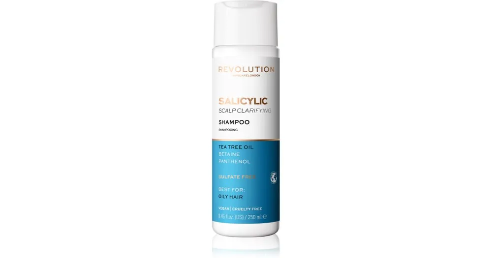 Legkelendőbb Revolution HaircareSkinification Salicylic tisztító sampon zsíros hajra és fejbőrre