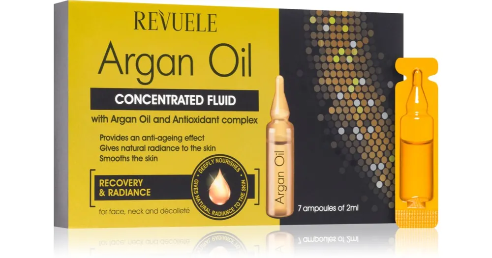 RevueleAmpoules Argan Oil Concentrated Fluid koncentrált bőrszérum arcra, nyakra és dekoltázsra Újdonság