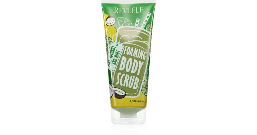 Olcsó RevueleFoaming Body Scrub Lime, Coconut and Mint testpeeling