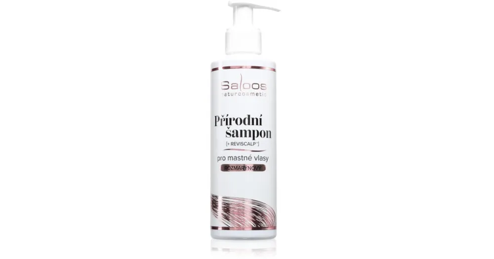 SaloosNatural Shampoo természetes sampon zsíros hajra Kedvezményes ár