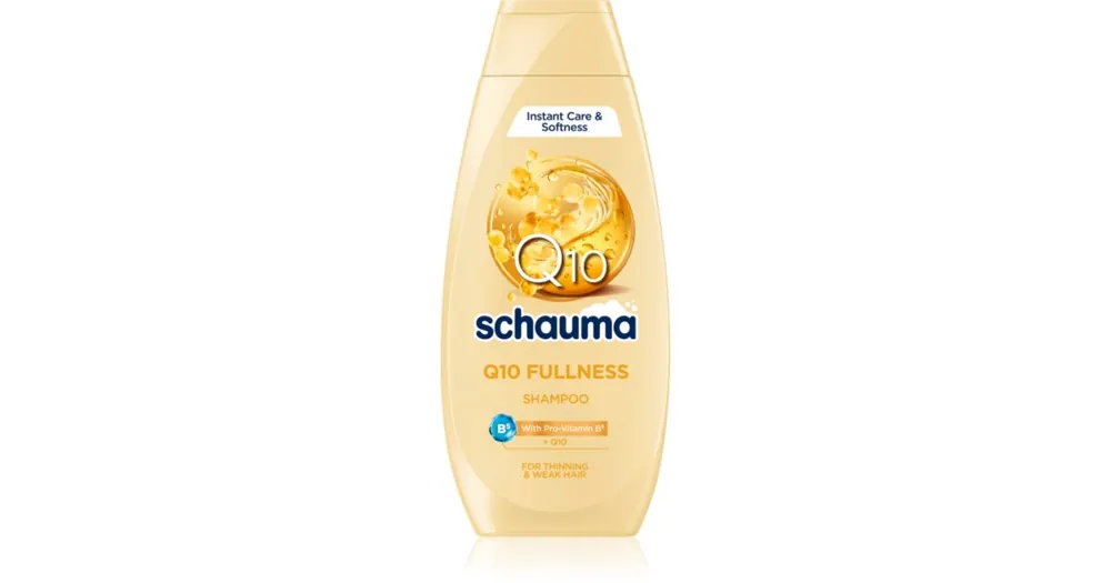 Vedd meg most SchwarzkopfSchauma Q10 Fullness sampon a gyenge és ritkuló hajra koenzim Q10