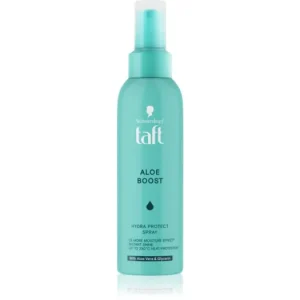 Biztonságos vásárlás SchwarzkopfTaft Aloe Boost hidratáló hajspray a hajformázáshoz, melyhez magas hőfokot használunk