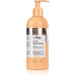 so!flowMedium Porosity Hair Protein-Emollient Conditioner hidratáló és kisimító kondicionáló töredezés ellen Expressz kézbesítés