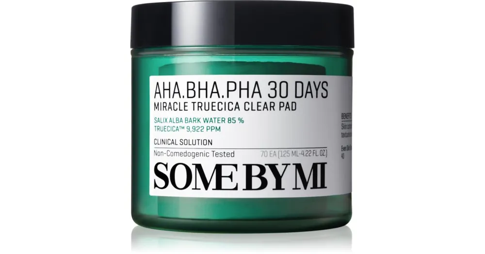 Biztonságos fizetés Some By MiAHA∙BHA∙PHA 30 Days Miracle Truecica Clear Pad tisztító vattakorong problémás és pattanásos bőrre