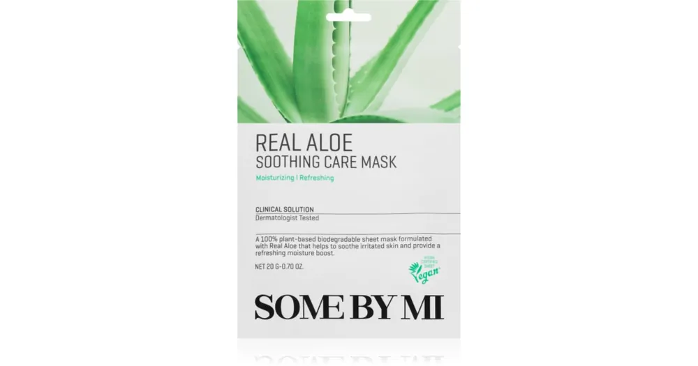 Legjobb ár Some By MiClinical Solution Aloe Soothing Care Mask nyugtató hatású gézmaszk