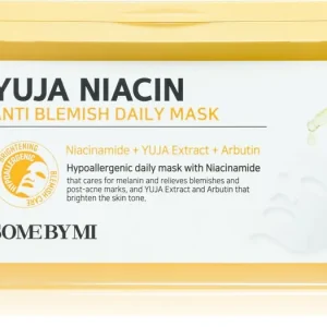 Rendeld meg most Some By MiYuja Niacin Anti Blemish Daily Mask fehérítő gézmaszk egységesíti a bőrszín tónusait