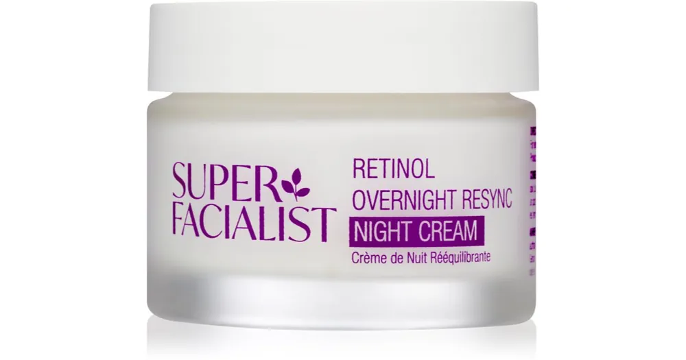 Super FacialistRetinol Overnight Resync kisimító éjszakai krém a ráncok ellen Gyors szállítás