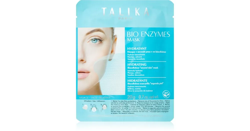 Expressz kézbesítés TalikaBio Enzymes Mask Hydrating hidratáló gézmaszk