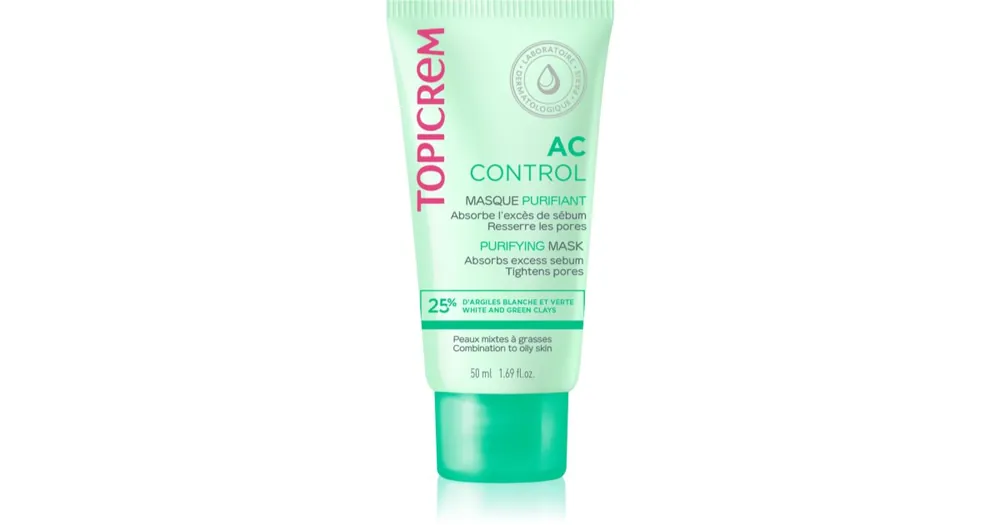 TopicremAC Purifying Mask mélyen tisztító maszk kombinált és zsíros bőrre Expressz kézbesítés