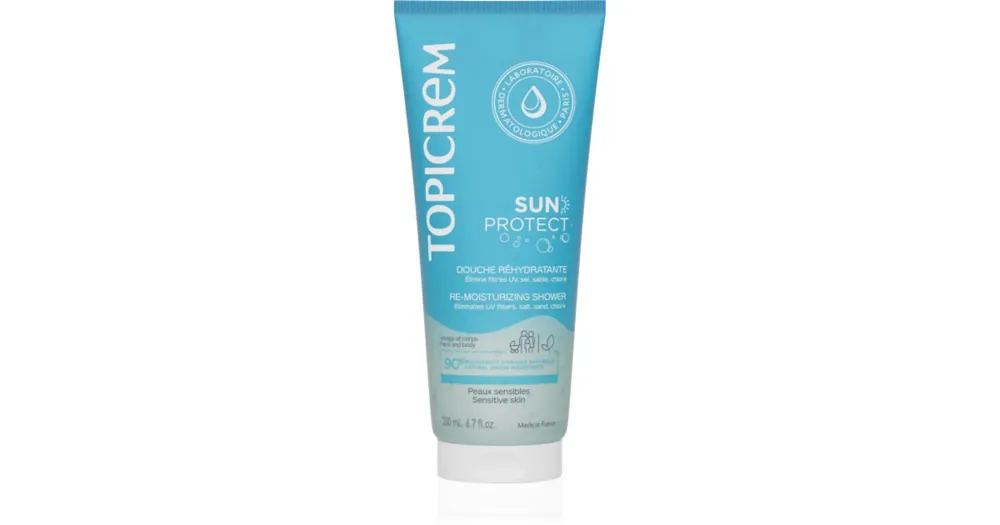 TopicremSun Protect Re-Moisturizing Shower hidratáló tusoló gél napozás után Kedvezményes ár