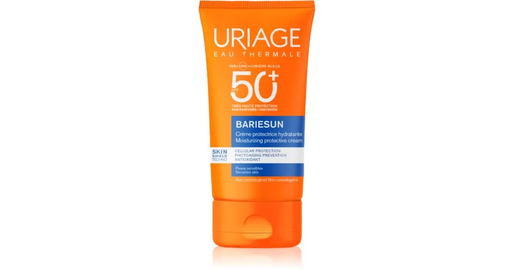 Végkiárusítás UriageBariésun Fragrance-Free Cream SPF 50+ parfümmentes védő arckrém SPF 50+