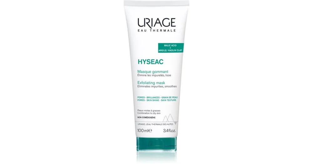 Gyors kiszállítás UriageHyseac Exfoliating Mask peeling maszk kombinált és zsíros bőrre