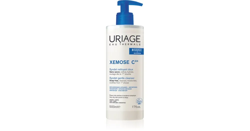 Kiárusítás UriageXemose C8+ Syndet Gentle Cleanser szindet száraz és atópiás bőrre