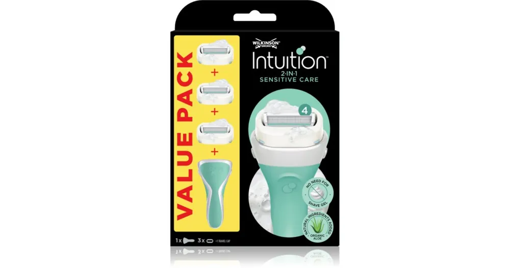 Árengedmény Wilkinson SwordIntuition 2in1 Soap & Shave Sensitive borotva + tartalék fej