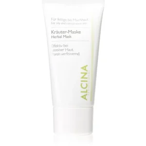 Vásárlói kedvenc AlcinaFor Oily Skin Gyógynüvényes maszk a fénylő arcbőr és a kitágult pórusok ellen