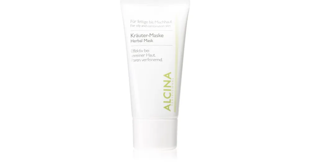 Vásárlói kedvenc AlcinaFor Oily Skin Gyógynüvényes maszk a fénylő arcbőr és a kitágult pórusok ellen