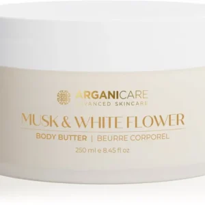 ArganicareBody Butter Musk & White Flower testvaj Argán olajjal Népszerű