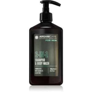 ArganicareFor Men 2-In-1 Shampoo & Body Wash tusfürdő gél és sampon 2 in 1 uraknak Olcsó