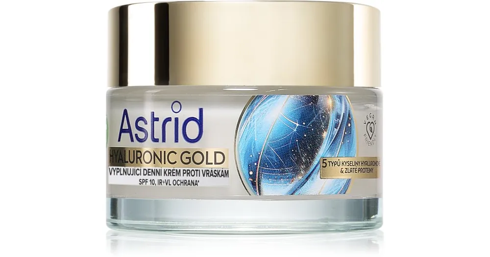 Árengedmény AstridHyaluronic Gold feltöltő krém a ráncok ellen