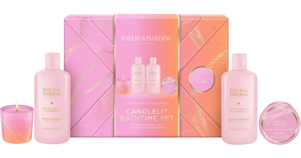 Ne maradj le Baylis & HardingJojoba, Vanilla & Almond Oil ajándékszett fürdőbe