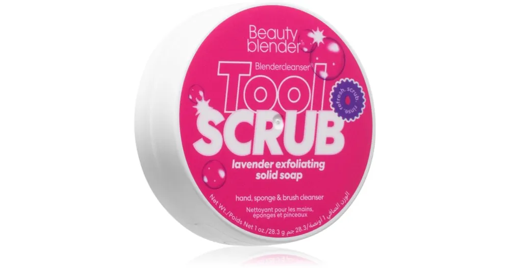 Ajánlat beautyblender®Tool Scrub Lavender szilárd ecset- és sminkszivacs tisztító