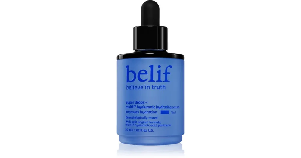 Kiárusítás belifSuper Drops Multi-7 Hyaluronic Hydrating Serum mélyen tápláló és hidratáló szérum feszesítő hatással