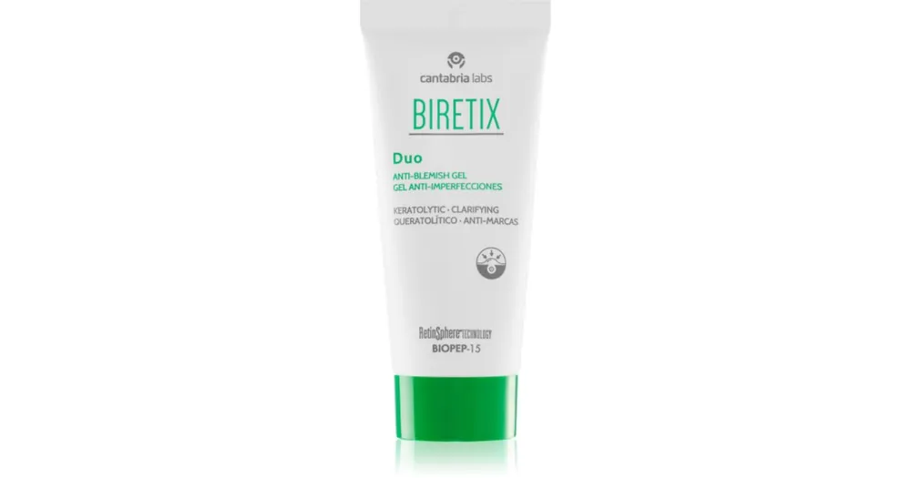 BiretixTreat Duo Anti-Blemish Gel kijavítja és megújítja az aknés és pattanásos bőr apró hibáit Rendeld meg most
