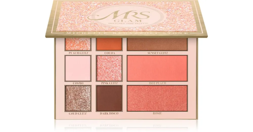 Végkiárusítás BPerfectMrs Glam Snatched Mini Palette multifunkciós arc paletta az arcra