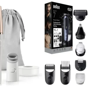 Gyors kiszállítás BraunFace SE912 & All-In-One Series 7 szett arcbőrre, hajra és szakállra